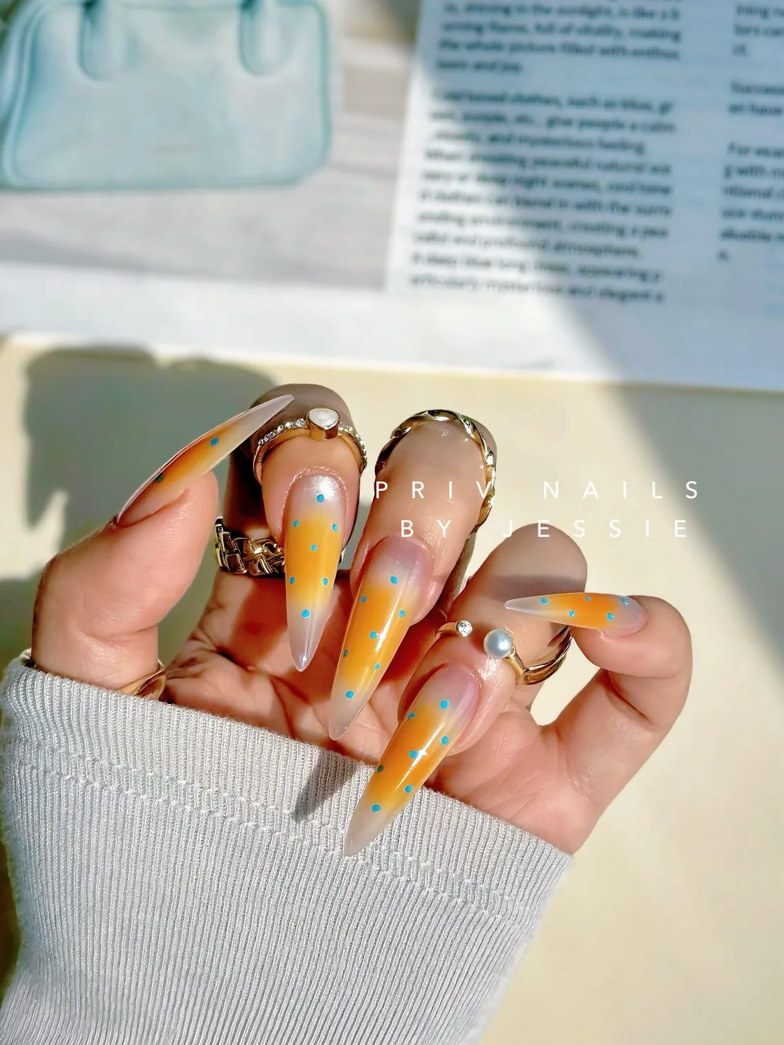 Privé Nail 凝膠美甲作品，林口美甲工作室精品級施作